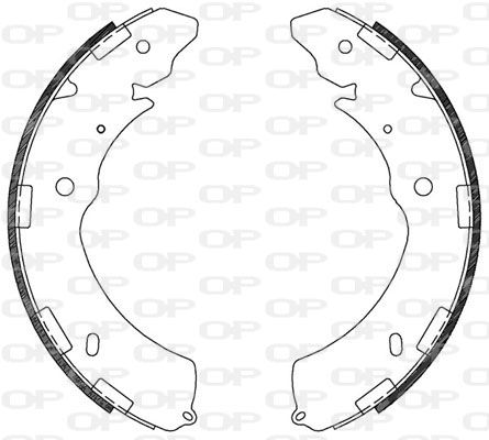 OPEN PARTS Комплект тормозных колодок BSA2129.00